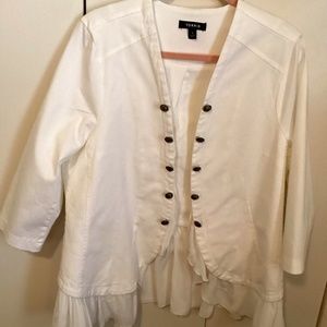 Jacket, womens, cream color, Torrid brand, size 1X